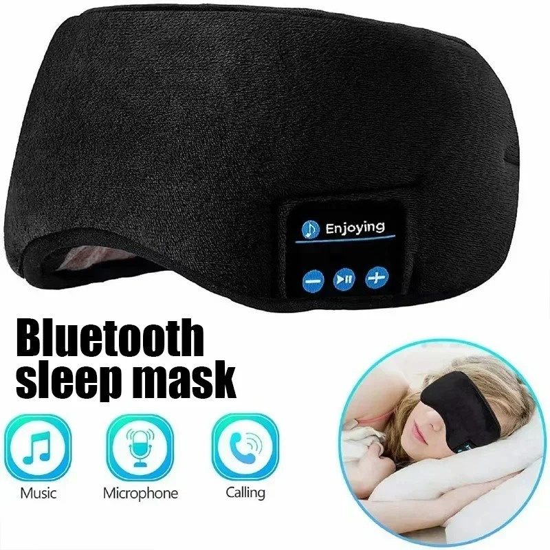 Bluetooth Headset On Ear - Mascherina per Occhi 3D con Cuffie