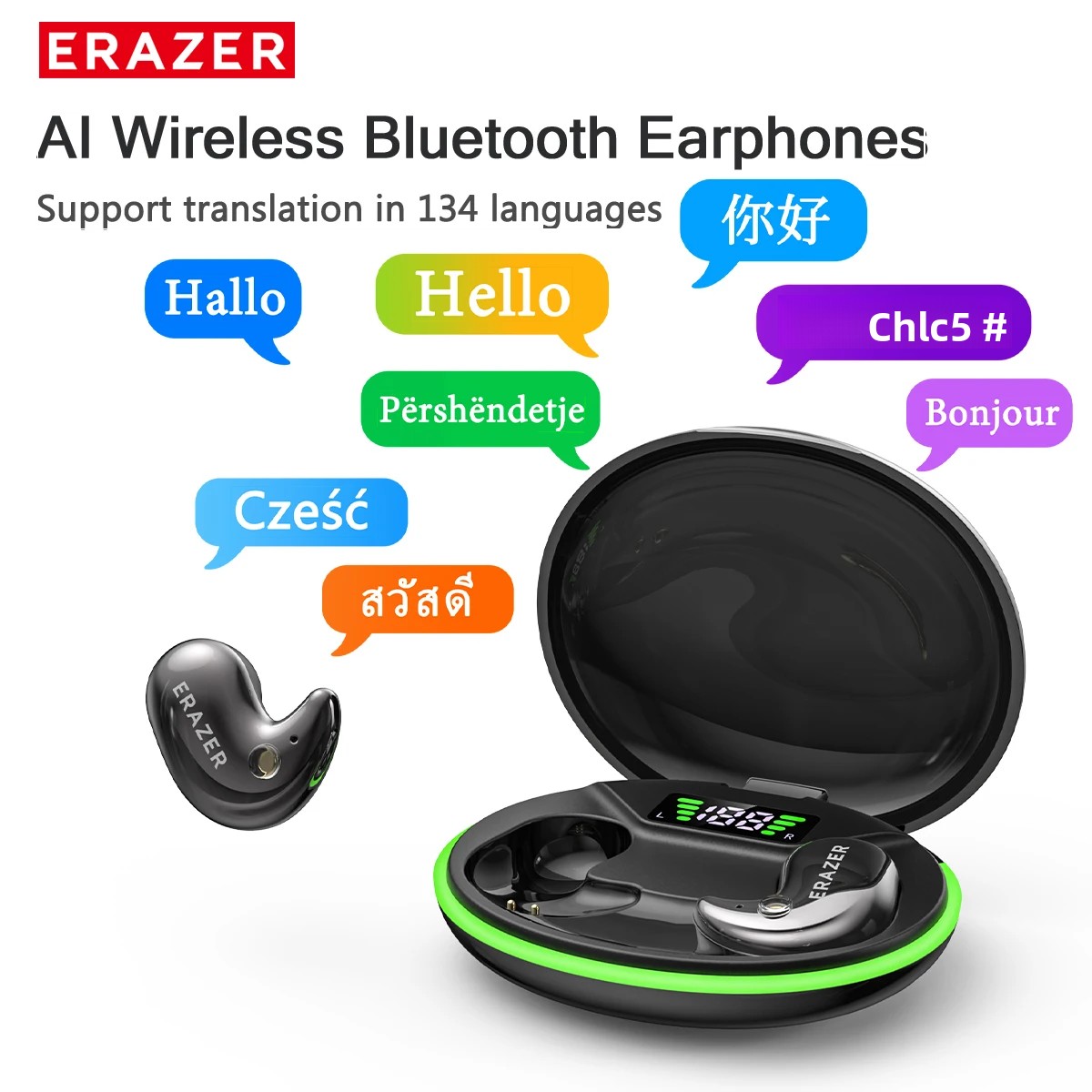 Noise Cancelling Headphone - Cuffie Bluetooth In-Ear EARZER XF58 con