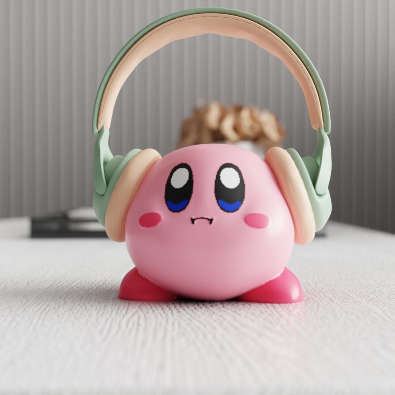 Headphone Stand Desk - Supporto per cuffie MSKA Kirby, simpatico